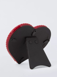 John Lewis Archive Heart Photo Frame, Red - thumbnail 3