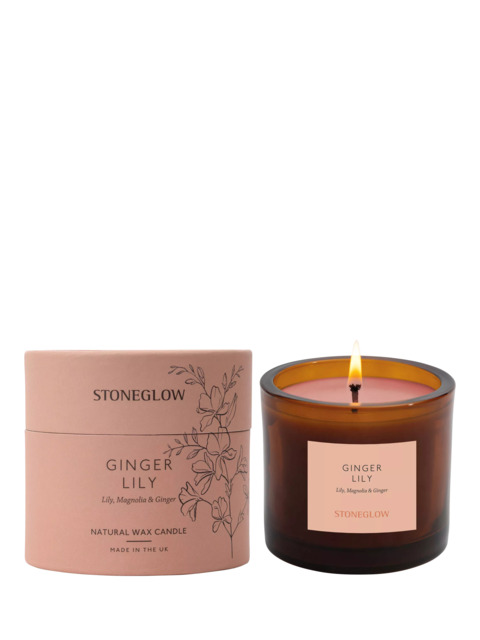 Stoneglow Ginger Lily Scented Candle, 210g - image 1