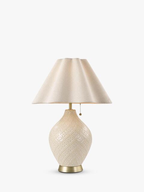 Laura Ashley Mr Jones Table Lamp, Cream - image 1