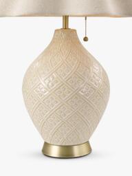Laura Ashley Mr Jones Table Lamp, Cream - thumbnail 5