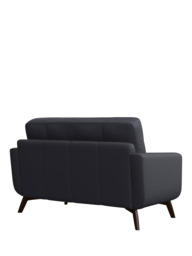 John Lewis Barbican Small 2 Seater Leather Sofa, Dark Leg - thumbnail 4