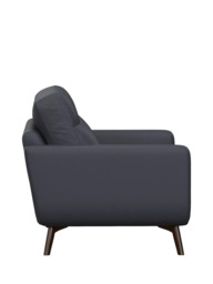 John Lewis Barbican Small 2 Seater Leather Sofa, Dark Leg - thumbnail 3