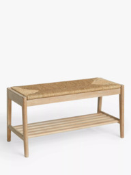 John Lewis Bound Weave Shoe Bench, Natural - thumbnail 1
