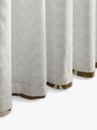 Orla Kiely Wildflower Pair Lined Eyelet Curtain, Coffee - thumbnail 4