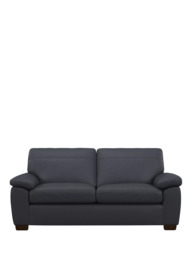 John Lewis Camden Large 3 Seater Leather Sofa, Dark Leg - thumbnail 5