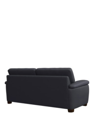 John Lewis Camden Large 3 Seater Leather Sofa, Dark Leg - thumbnail 4