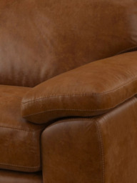 John Lewis Camden LHF Chaise Corner Leather Sofa, Light Leg - thumbnail 6