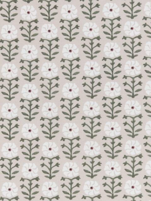 John Lewis Aria Floral Print Made to Measure Curtains or Roman Blind, Natural - image 1