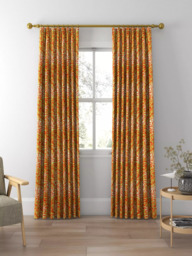 Morris & Co. Willow Boughs Made to Measure Curtains or Roman Blind, Tomato/Olive - thumbnail 3