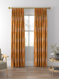 Morris & Co. Willow Boughs Made to Measure Curtains or Roman Blind, Tomato/Olive - thumbnail 5