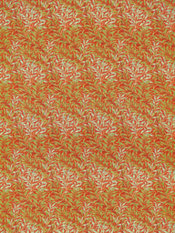 Morris & Co. Willow Boughs Made to Measure Curtains or Roman Blind, Tomato/Olive - thumbnail 1