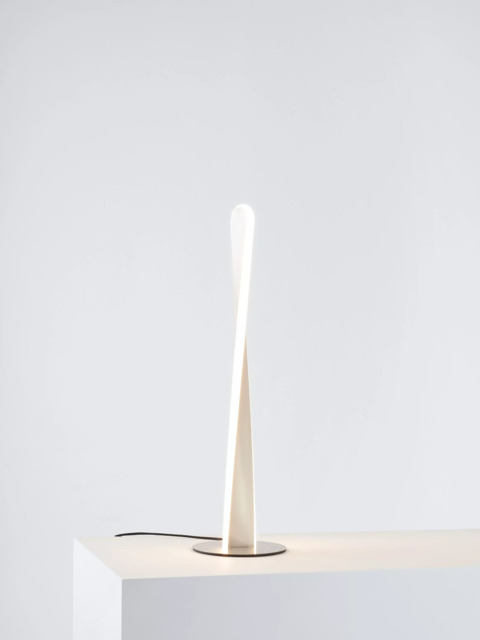 John Lewis Twist LED Table Lamp, Brushed Chrome - image 1