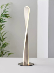 John Lewis Twist LED Table Lamp, Brushed Chrome - thumbnail 6
