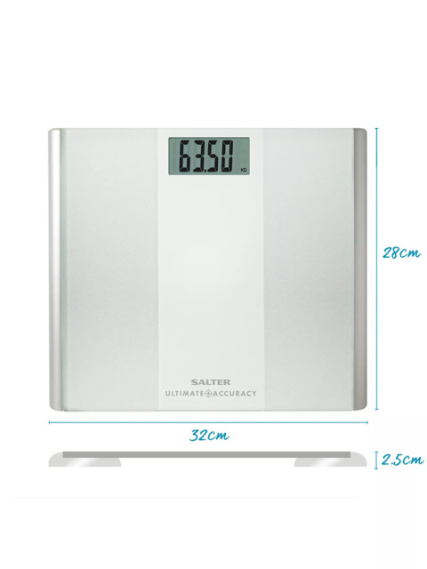 Salter Ultimate Accuracy Digital Bathroom Scale, Glass - image 1