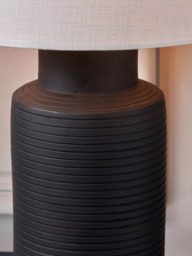 Pacific Sierra Terracotta Table Lamp, Black - thumbnail 4