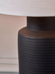 Pacific Sierra Terracotta Table Lamp, Black - thumbnail 6