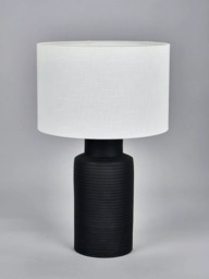 Pacific Sierra Terracotta Table Lamp, Black - thumbnail 2