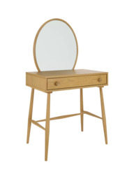 ercol for John Lewis Hambledon Dressing Table & Mirror, Oak - thumbnail 1