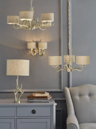 Laura Ashley Mulroy Double Wall Light, Champagne - thumbnail 4
