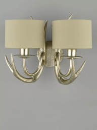 Laura Ashley Mulroy Double Wall Light, Champagne - thumbnail 2