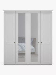 John Lewis Marlow 200cm Mirrored Hinged Wardrobe - thumbnail 2