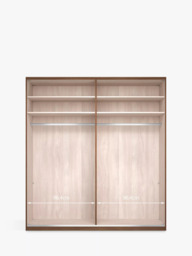 John Lewis Marlow 200cm Mirrored Hinged Wardrobe - thumbnail 4