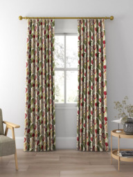 Sanderson Jackfruit Made to Measure Curtains or Roman Blind, Fig - thumbnail 3