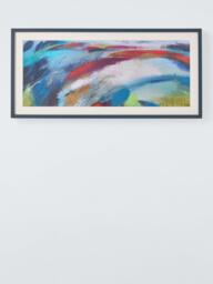 John Lewis Karen Birchwood 'Colour Storm 3' Framed Print & Mount, 48 x 102cm, Multi - thumbnail 1