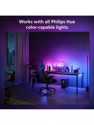 Philips Hue Play Gradient Smart Lighting Adjustable Colour Changing LED Lightstrip for 24” to 27” PC Monitors, 15W, 90.5cm, Starter Kit with Hue Bridg - thumbnail 6