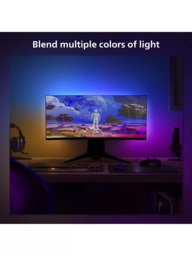 Philips Hue Play Gradient Smart Lighting Adjustable Colour Changing LED Lightstrip for 24” to 27” PC Monitors, 15W, 90.5cm, Starter Kit with Hue Bridg - thumbnail 3