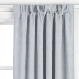 John Lewis Chattis Embroidery Made to Measure Curtains or Roman Blind, Grey - thumbnail 2