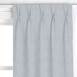 John Lewis Chattis Embroidery Made to Measure Curtains or Roman Blind, Grey - thumbnail 4