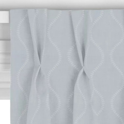 John Lewis Chattis Embroidery Made to Measure Curtains or Roman Blind, Grey - thumbnail 5