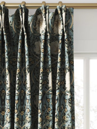 Morris & Co. Pimpernel Made to Measure Curtains or Roman Blind, Ink/Sage - thumbnail 4