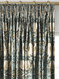 Morris & Co. Pimpernel Made to Measure Curtains or Roman Blind, Ink/Sage - thumbnail 2