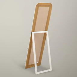 John Lewis Distressed Cheval Mirror, 170 x 50cm, Cream - thumbnail 3