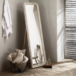 John Lewis Distressed Cheval Mirror, 170 x 50cm, Cream - thumbnail 4