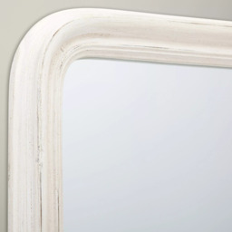 John Lewis Distressed Cheval Mirror, 170 x 50cm, Cream - thumbnail 2