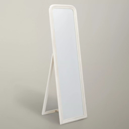 John Lewis Distressed Cheval Mirror, 170 x 50cm, Cream