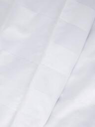 John Lewis Wide Satin Stripe Cotton Percale 400 Thread Count Duvet Cover Set, White - thumbnail 3