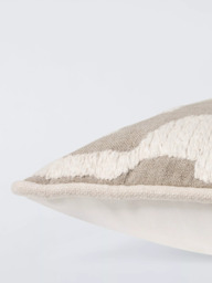 John Lewis Corded Geo Cushion, Natural - thumbnail 4