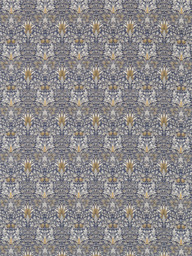 Morris & Co. Snakeshead Made to Measure Curtains or Roman Blind, Indigo/Hemp - thumbnail 1
