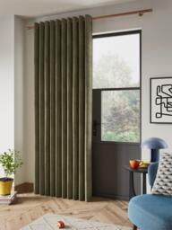 John Lewis Velvet Pair Lined Eyelet Curtains - thumbnail 5