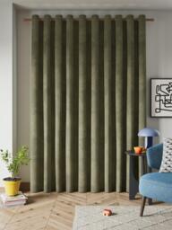 John Lewis Velvet Pair Lined Eyelet Curtains - thumbnail 4