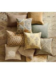 Pottery Barn Oria Suzani Lumbar Cushion Cover, Straw/Multi - thumbnail 5