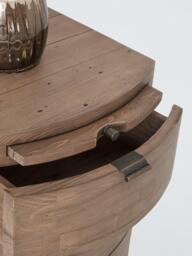 John Lewis Reclaimed Timber 3 Drawer Bedside Table, Natural Wood - thumbnail 4
