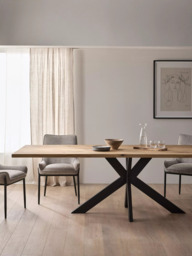 John Lewis Ripley Fixed Dining Table, Straight Edge, Solid Oak Natural Oil - thumbnail 2