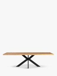 John Lewis Ripley Fixed Dining Table, Straight Edge, Solid Oak Natural Oil - thumbnail 3