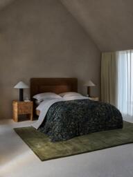 John Lewis Giardino Linen Blend Quilt, Green - thumbnail 2