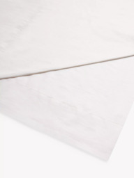 John Lewis The Ultimate Collection Luxury Linen & Mulberry Silk Flat Sheet, White - thumbnail 1